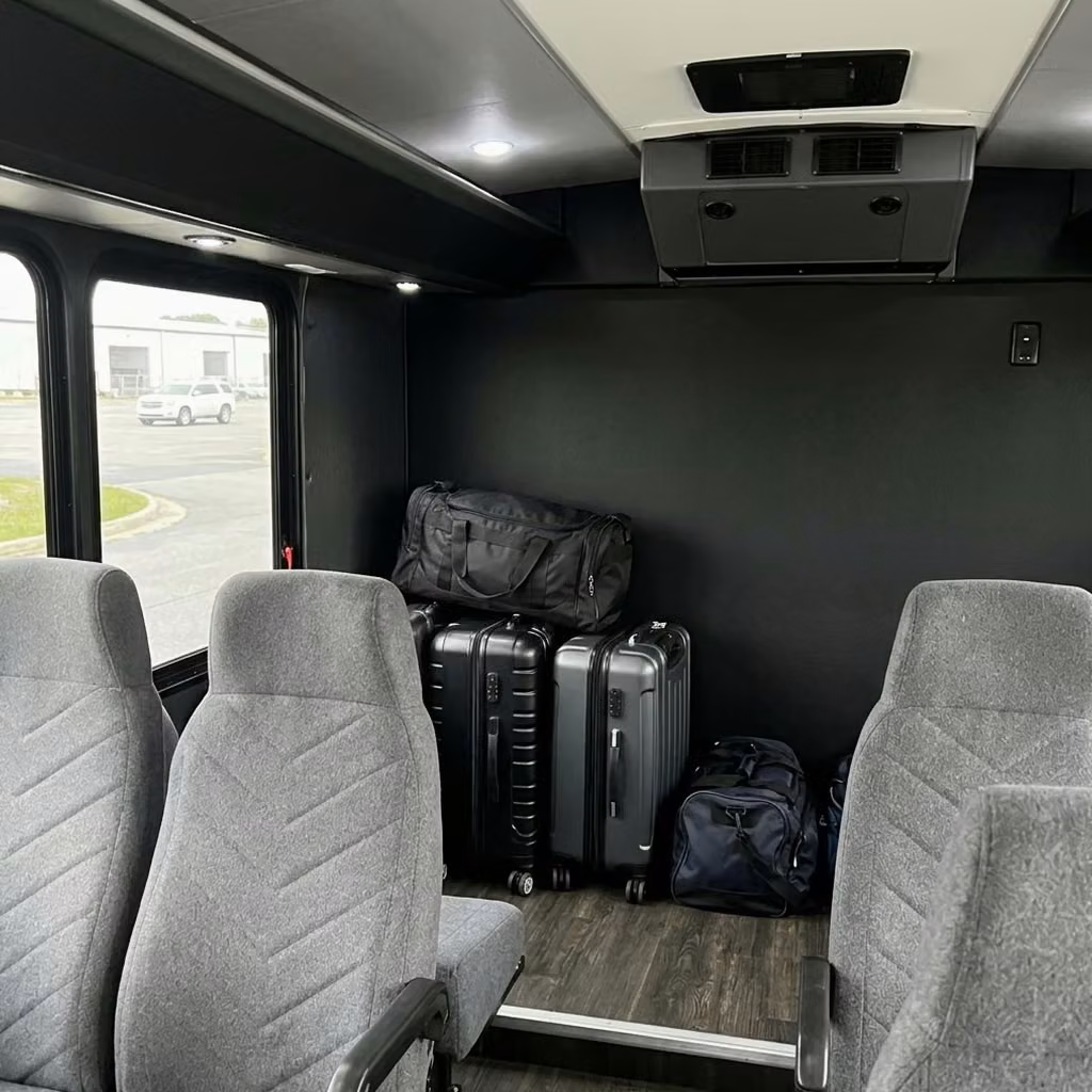 san gabriel 15 passenger minibus luggage area