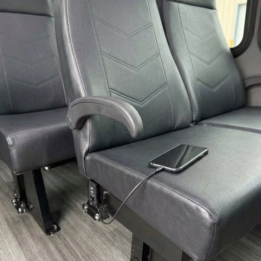 san gabriel 15 passenger minibus usb charging