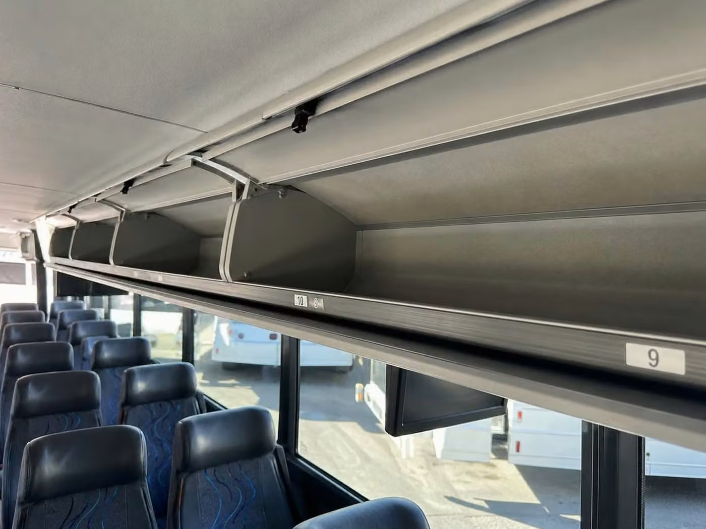 san gabriel 18 passenger minibus overhead storage