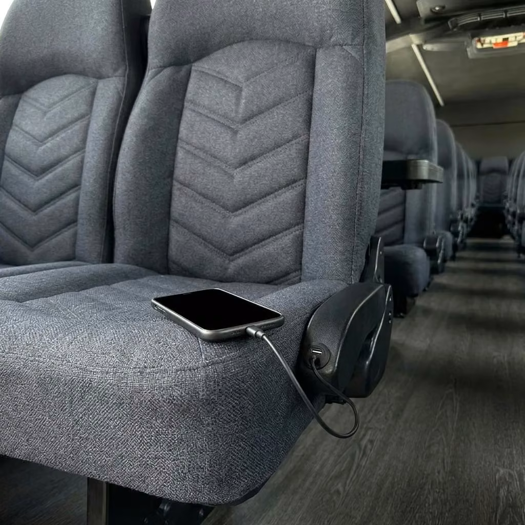 san gabriel 25 passenger minibus usb charging