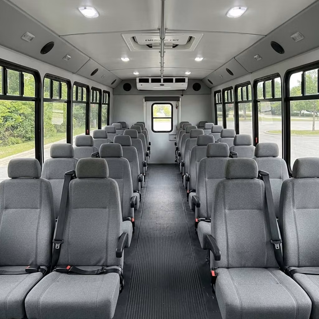 san gabriel 30 passenger minibus seating