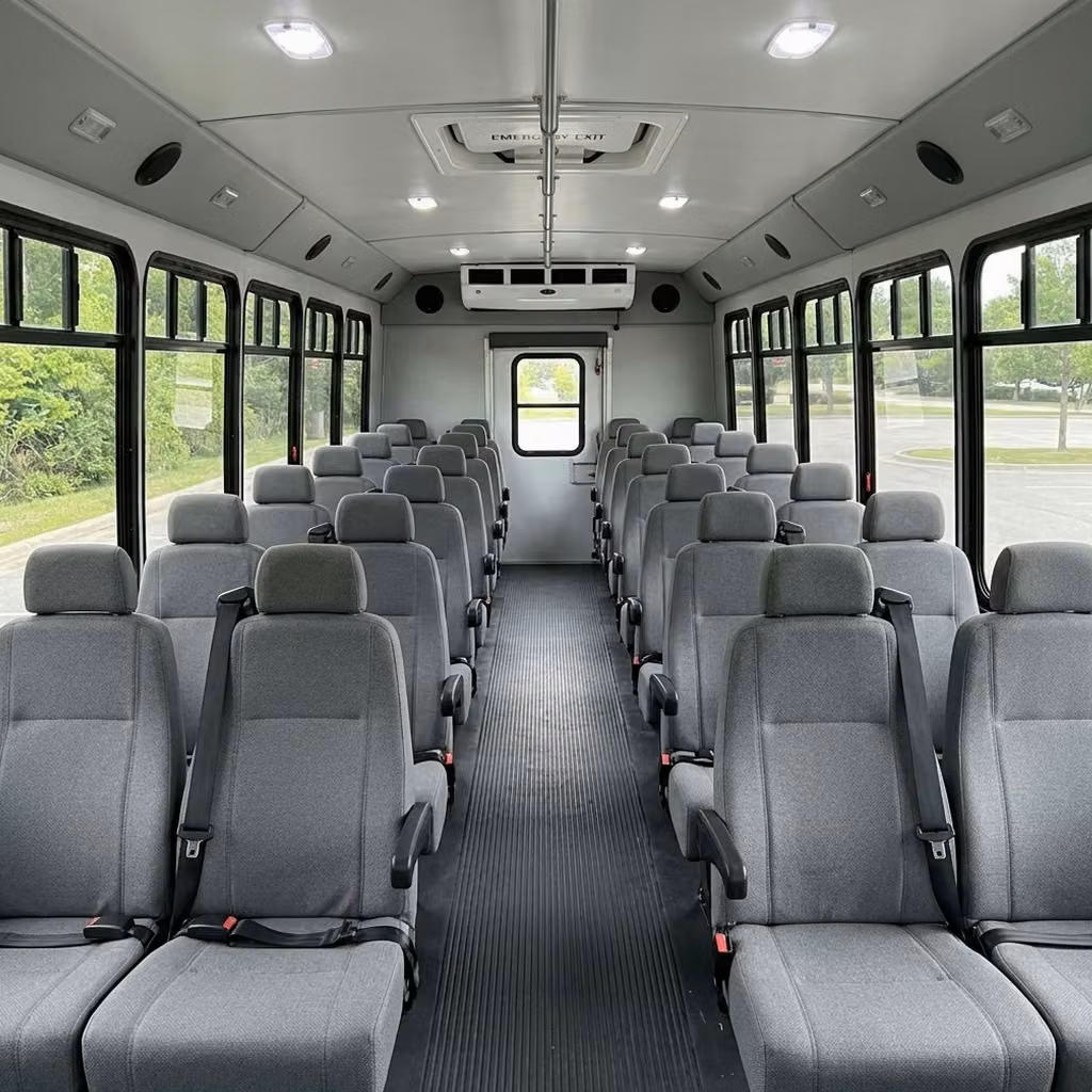 san gabriel 35 passenger minibus seating