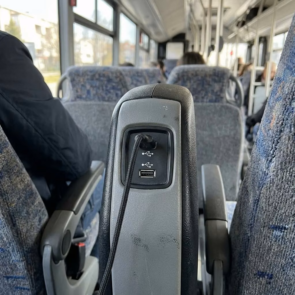 san gabriel 35 passenger minibus usb charging