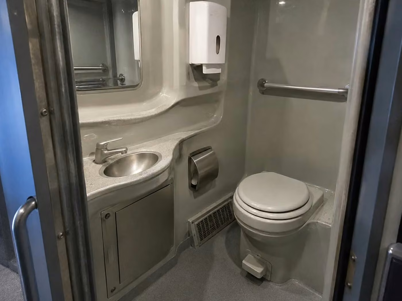 san gabriel charter bus onboard restroom