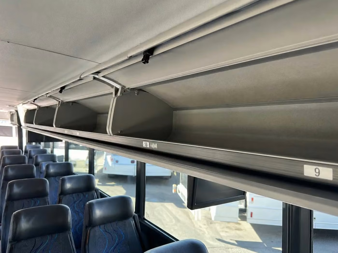 san gabriel charter bus overhead storage