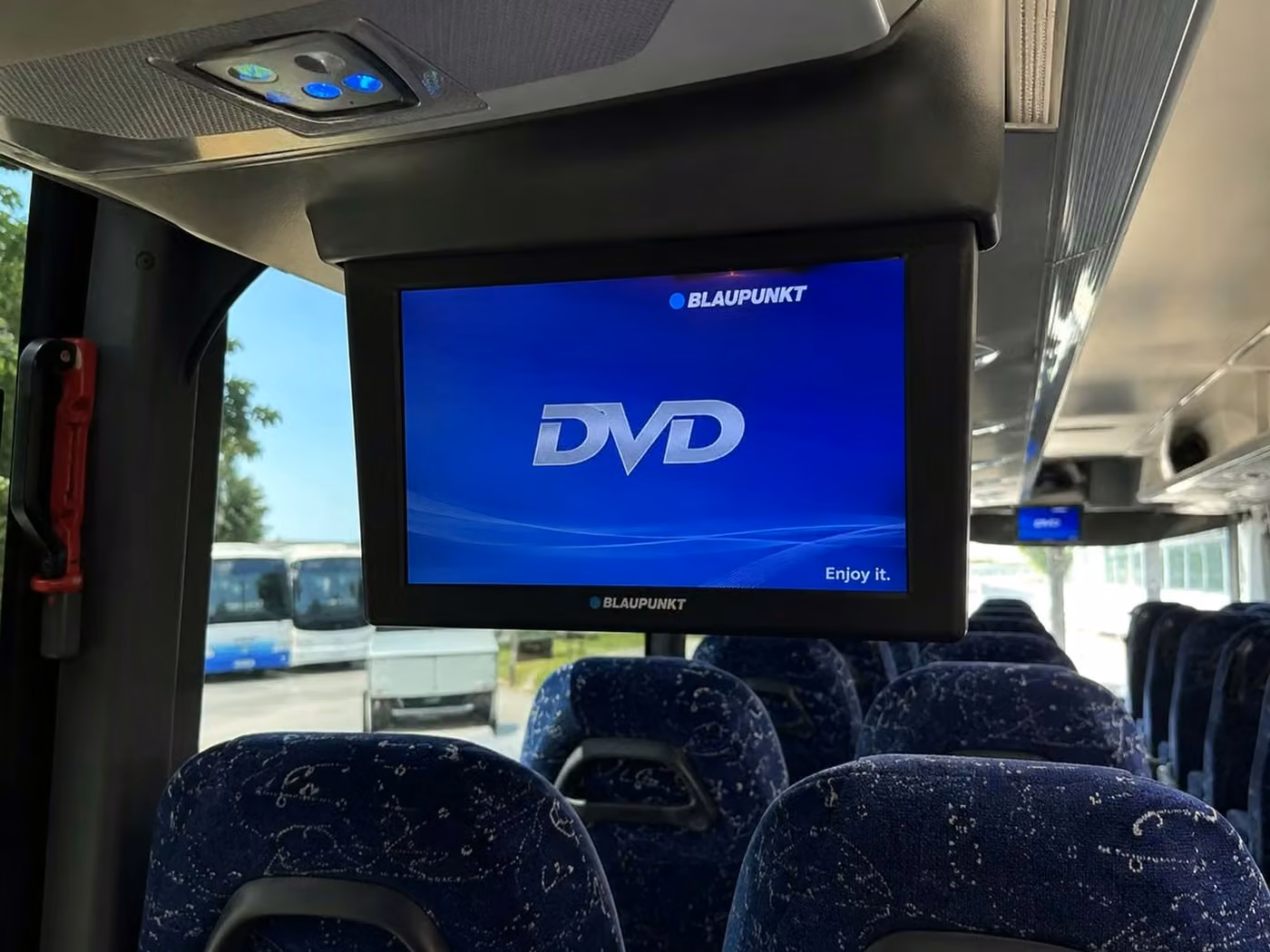 san gabriel charter bus tv monitors