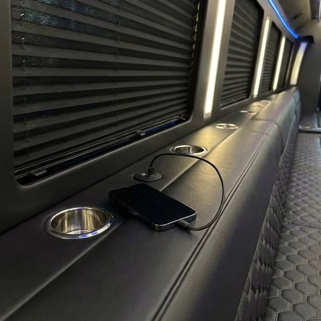 san gabriel party bus usb charging
