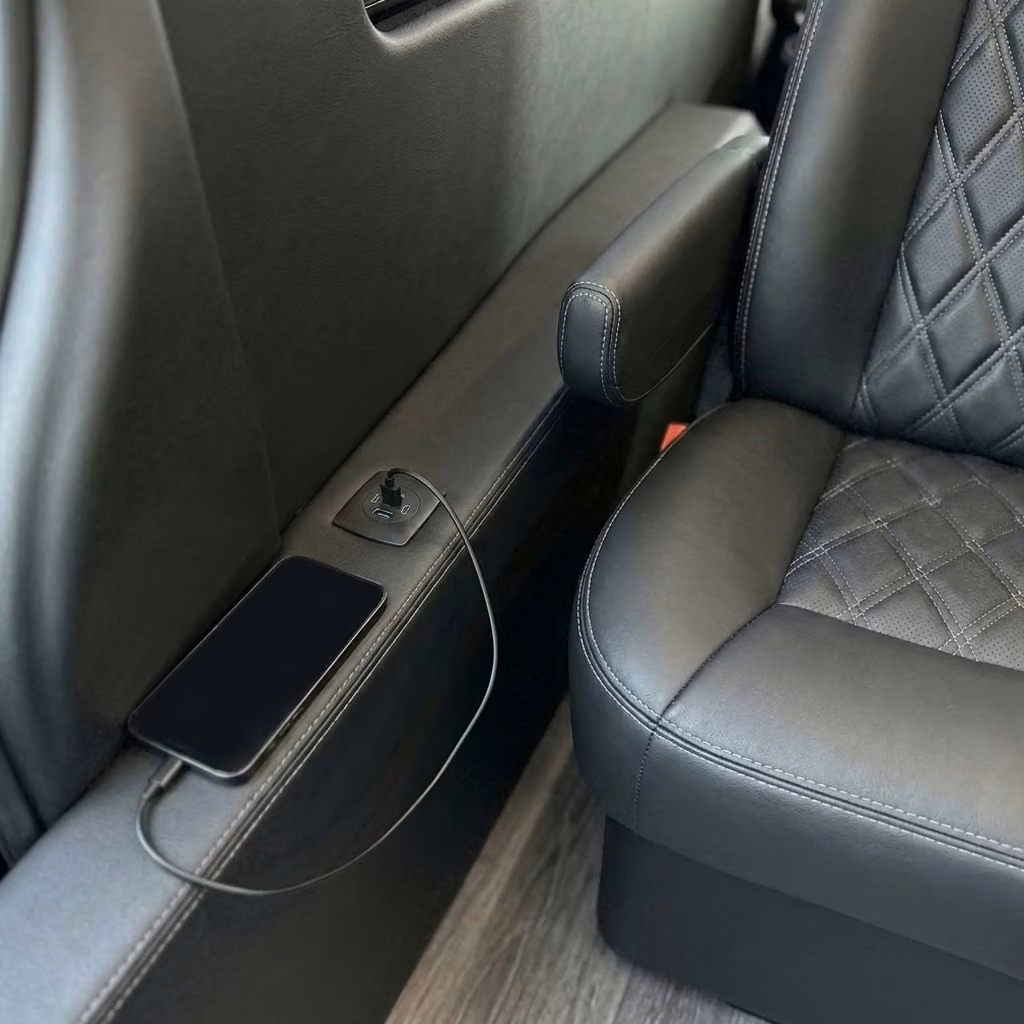 san gabriel sprinter van rental with driver usb charging