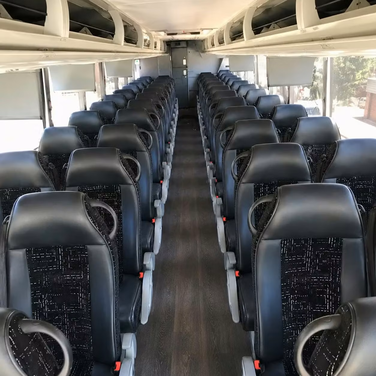 56 passenger charter bus interior