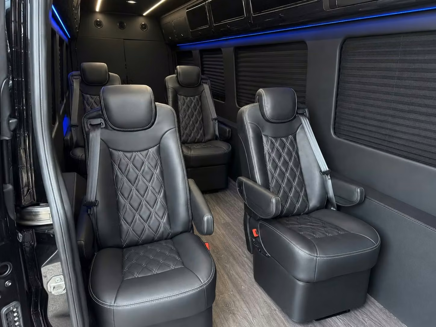 sprinter van with driver inside